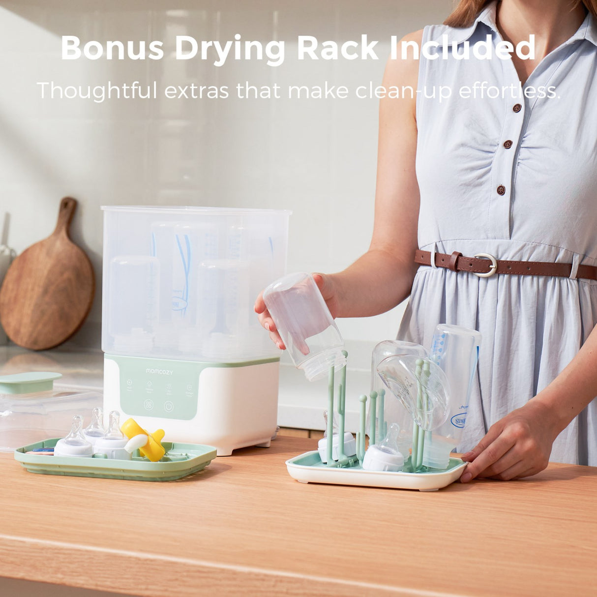 Momcozy BS04 4-in-1 Flaske Sterilisator Og Tørrer