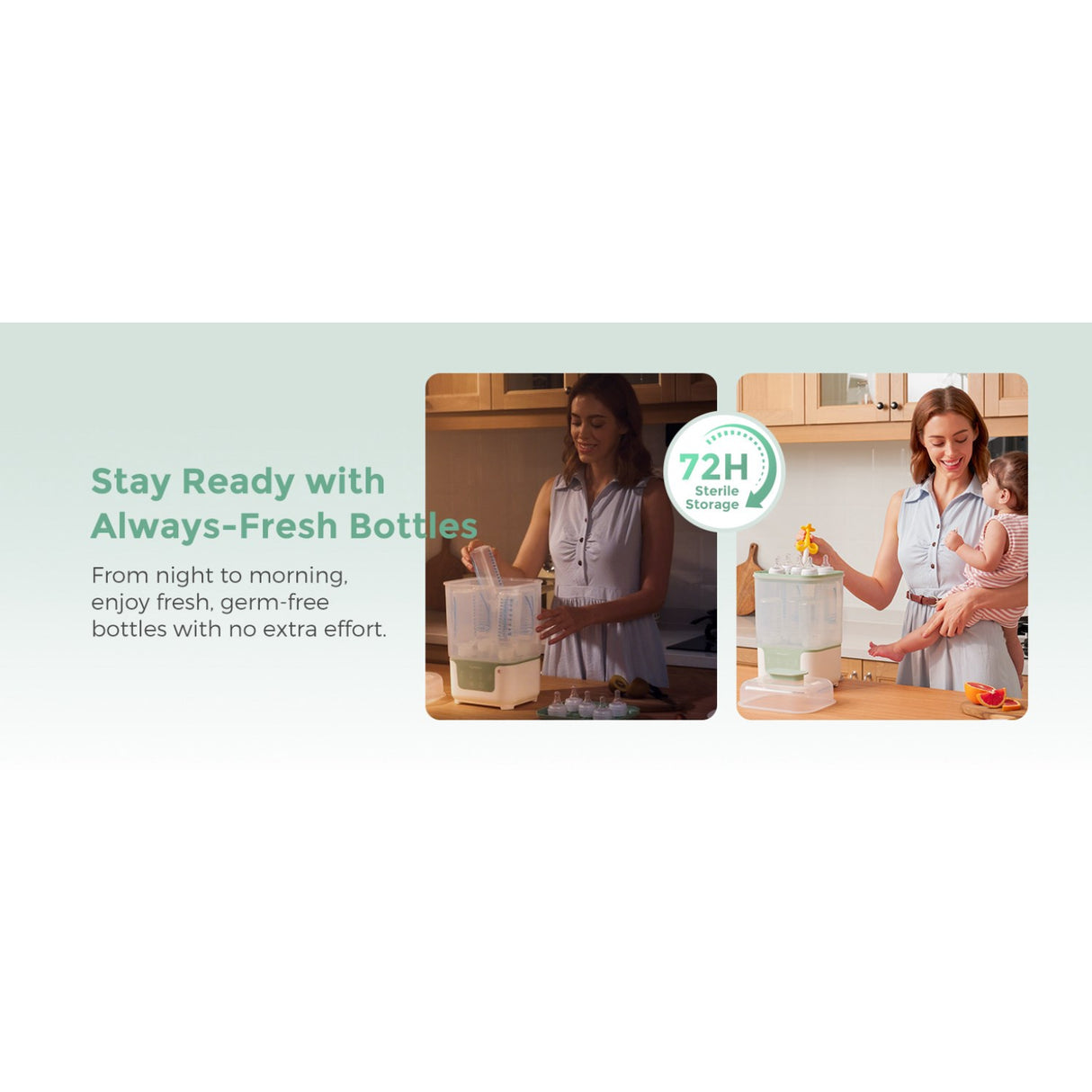 Momcozy BS04 4-in-1 Flaske Sterilisator Og Tørrer