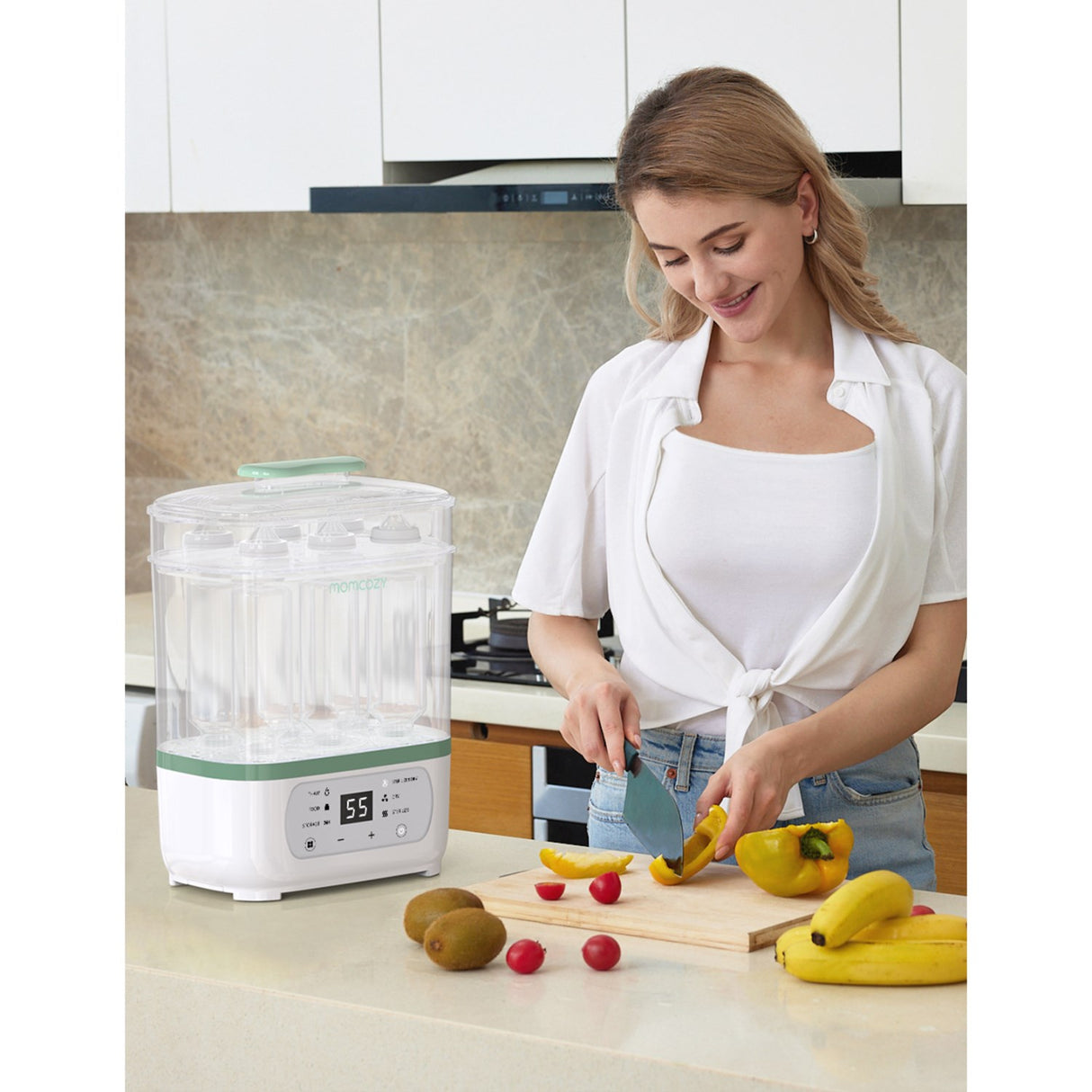 Momcozy 8-in-1 Elektrisk Damp Baby Flaske Sterilisator