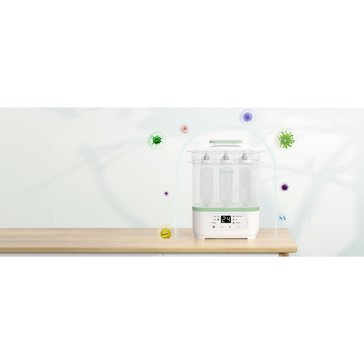 Momcozy 8-in-1 Elektrisk Damp Baby Flaske Sterilisator