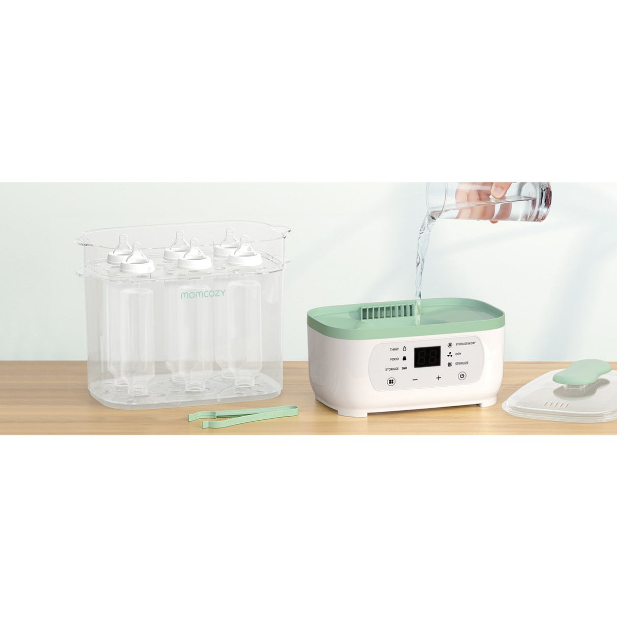 Momcozy 8-in-1 Elektrisk Damp Baby Flaske Sterilisator