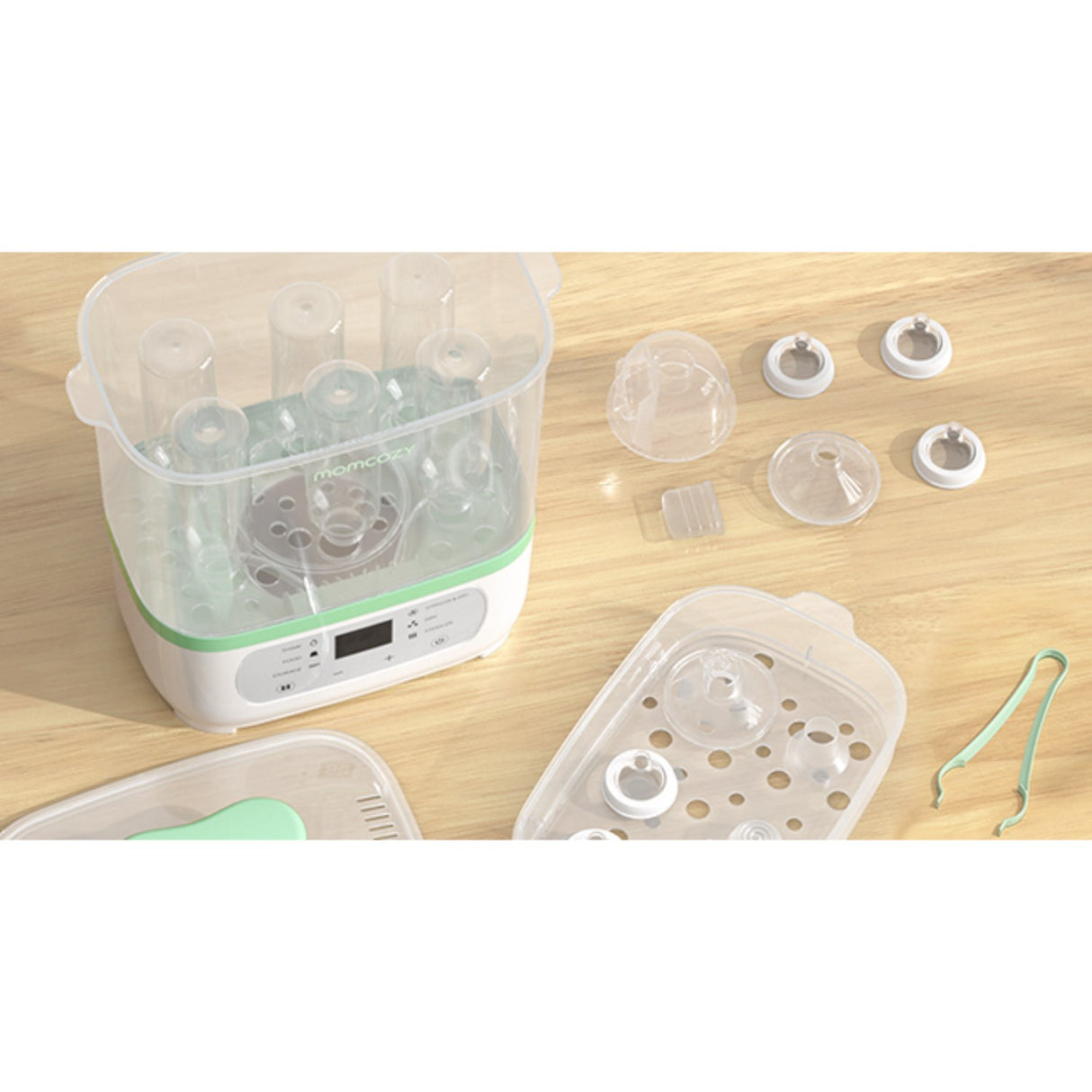 Momcozy 8-in-1 Elektrisk Damp Baby Flaske Sterilisator