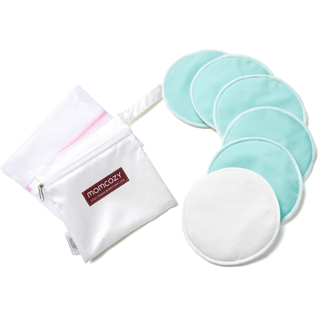 Momcozy Natural Reusable Ammebrikker 14-Pack Tyk