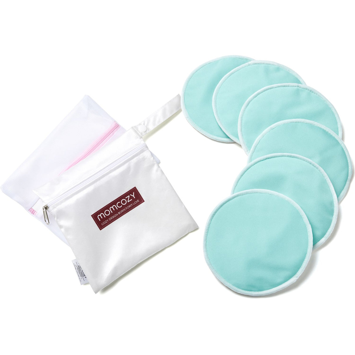 Momcozy Natural Reusable Ammebrikker 14-Pack Tyk