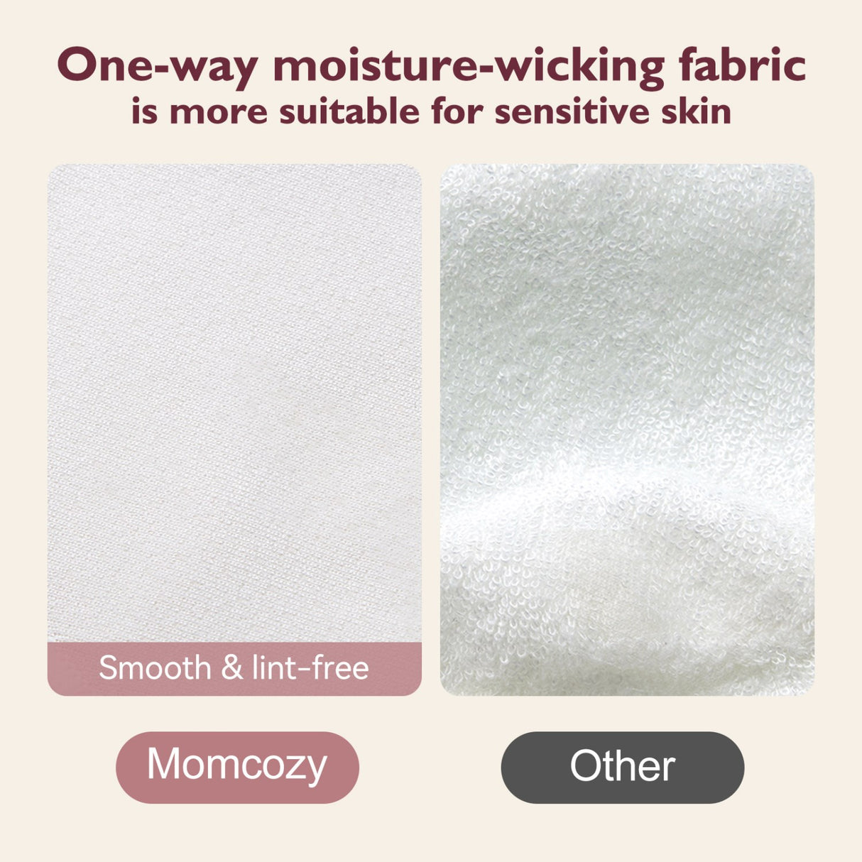 Momcozy Natural Reusable Ammebrikker 14-Pack Tyk