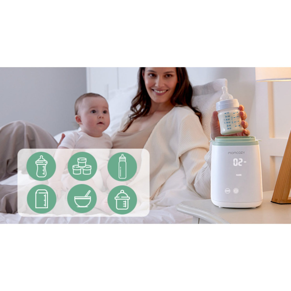 Momcozy MW01 6-in-1 Fast Baby Flaskevarmer