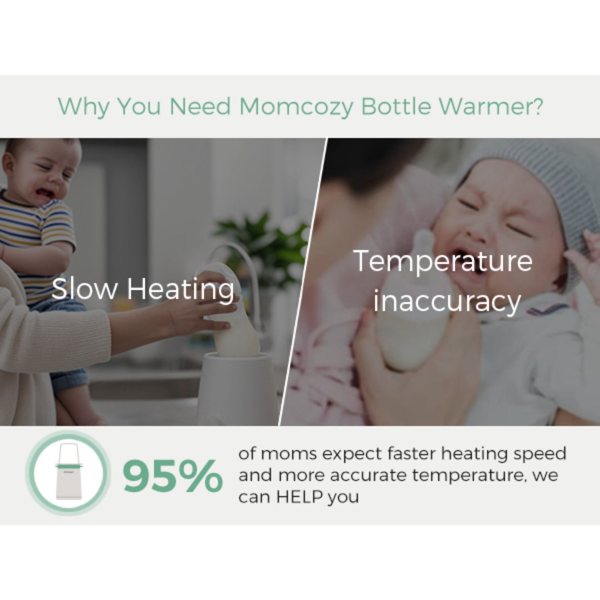 Momcozy MW01 6-in-1 Fast Baby Flaskevarmer
