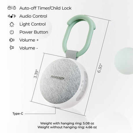 momcozy Portable Sound Maskine Med Natlys