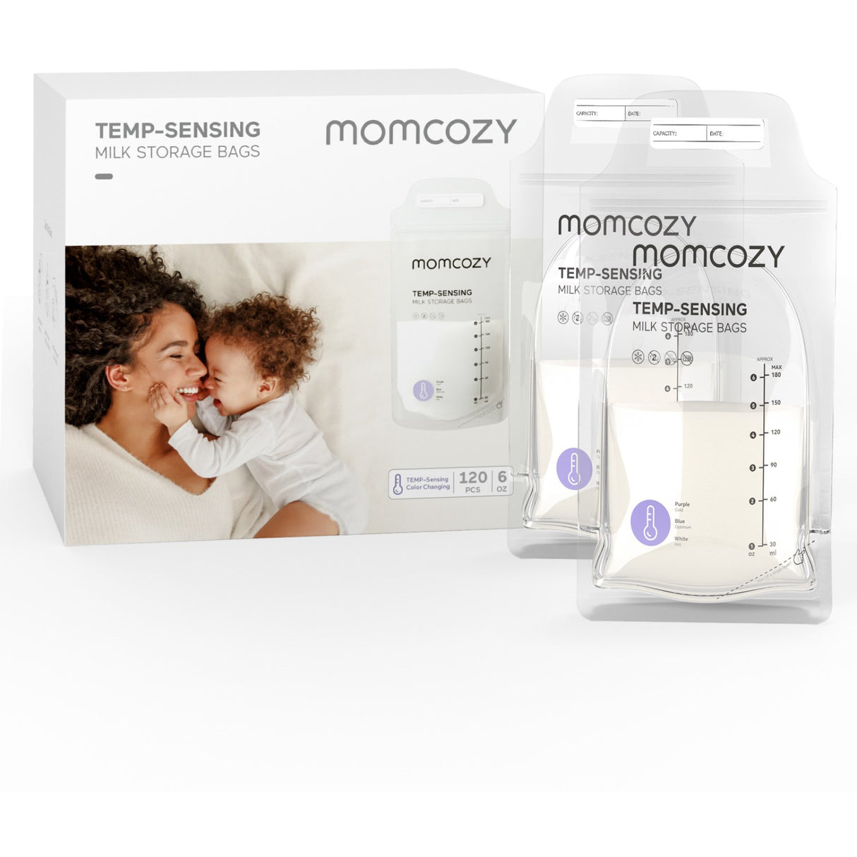Momcozy Brystmælk Pose 120-Pack