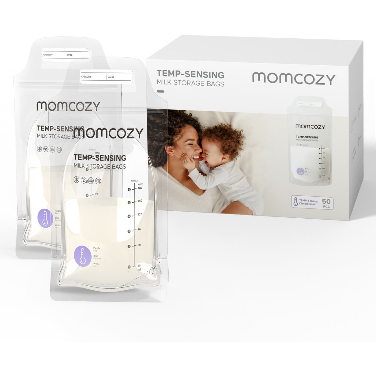 Momcozy Brystmælk Pose 50-Pack