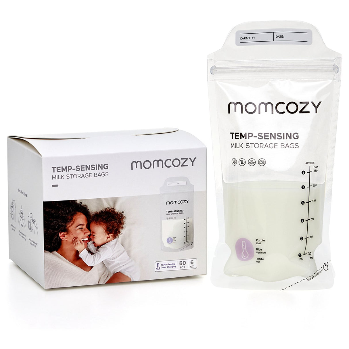 Momcozy Brystmælk Pose 50-Pack