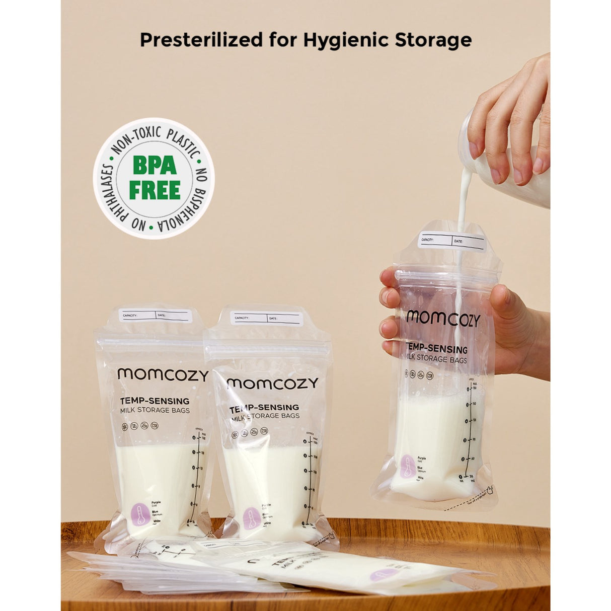 Momcozy Brystmælk Pose 50-Pack