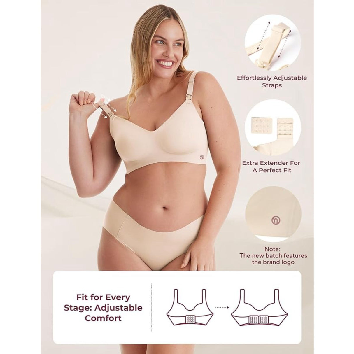 Momcozy Natural YN21 Maternity Amme-BH