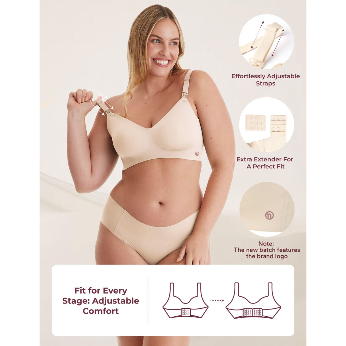 Momcozy Natural YN21 Maternity Amme-BH