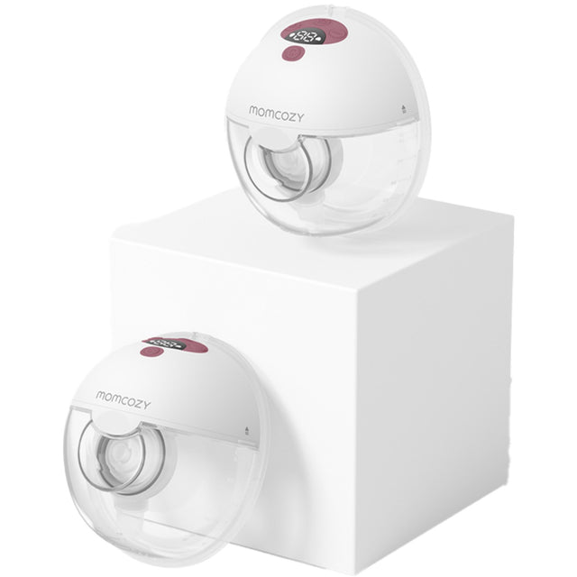 Momcozy Red M5 Bærbar Brystpumpe Dobbelt Pak