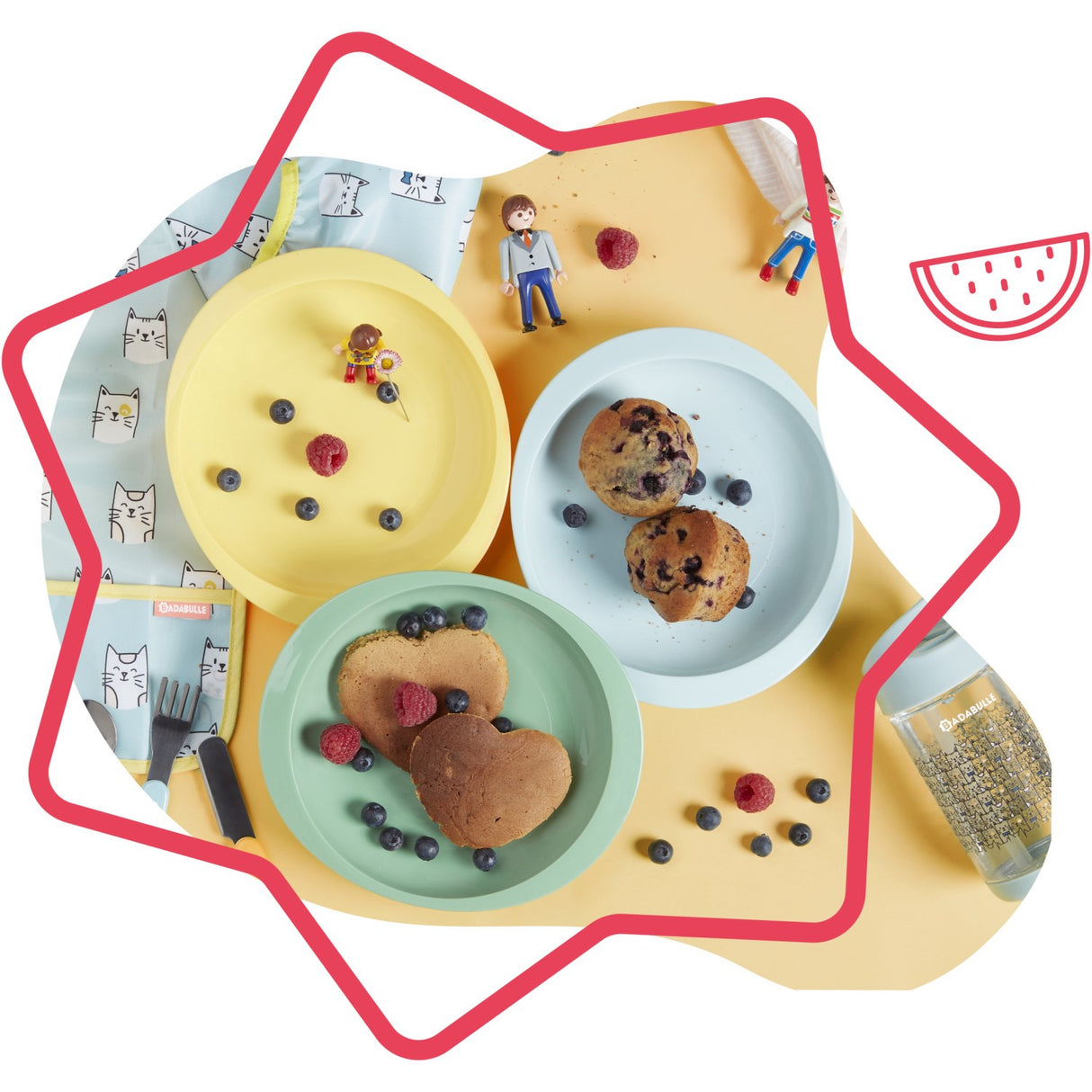 Badabulle Multi Anti Slip Plates X3