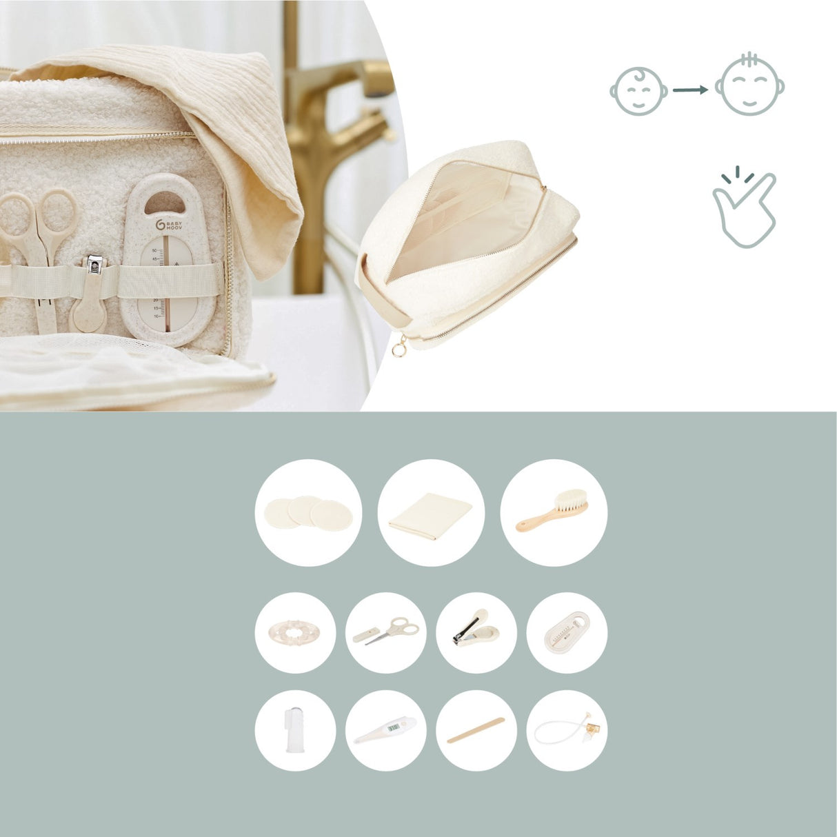Babymoov Curl White Toiletry Sæt