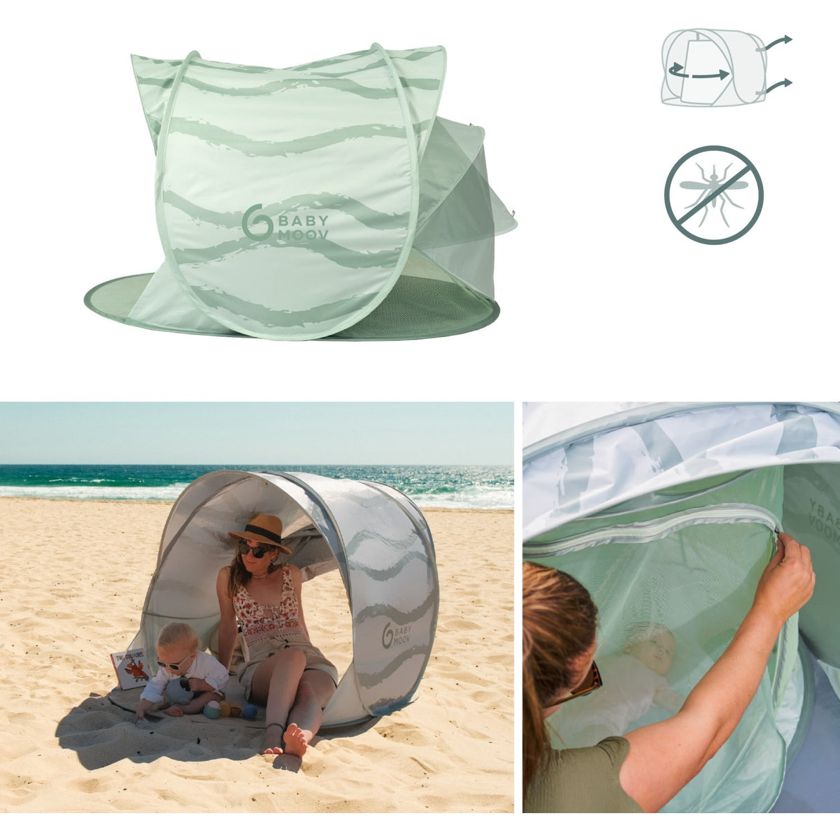 Babymoov Green Lagoon Anti UV Shelter Moov & Protect