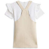 Tommy Hilfiger Classic Beige Dungaree Kjole Sæt
