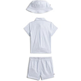 Tommy Hilfiger Blue Stripe Ithaca Kort Skjorte Hue Giftbox