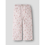 Lil'Atelier Hushed Violet Flower Emb Nmfnelly Cord Wide Bukser 1145-Hc Lil