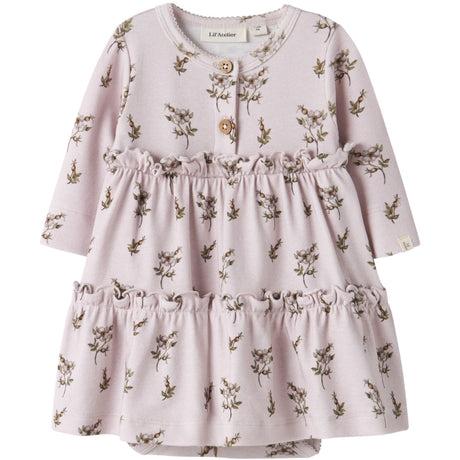 Lil'Atelier Hushed Violet Apple Rose Nbfgayo Sum Ls Body Kjole Lil