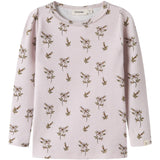 Lil'Atelier Hushed Violet Apple Rose Nmfgayo Sig Ls Slim Top Lil