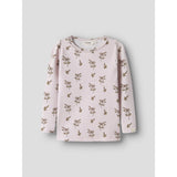 Lil'Atelier Hushed Violet Apple Rose Nmfgayo Sig Ls Slim Top Lil