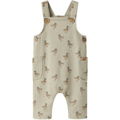Lil'Atelier Moss Gray Duck Nbmjobo Afi Loose Sweat Overall Lil