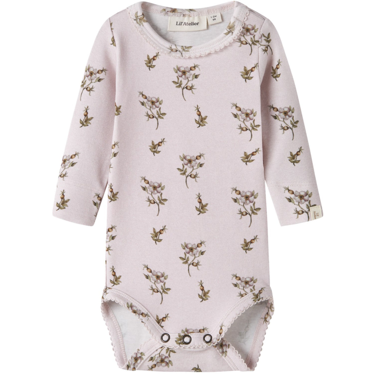 Lil'Atelier Hushed Violet Apple Rose Nbfgayo Sig Ls Slim Body Lil