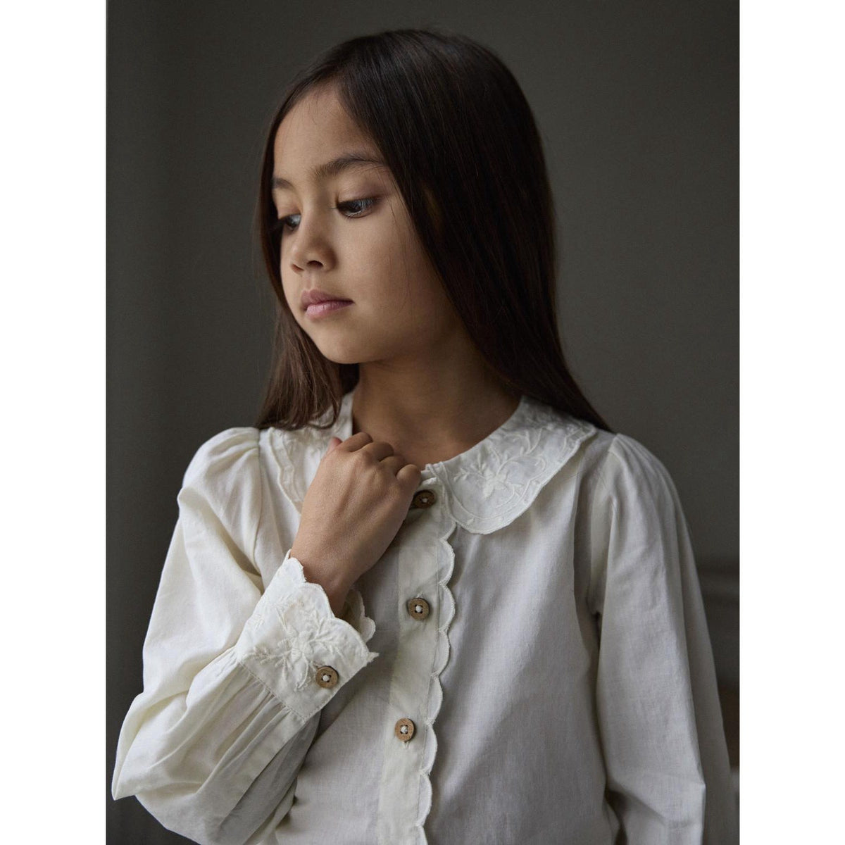 Lil'Atelier Turtledove Nmfola Ls Loose Skjorte Lil