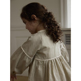 Lil'Atelier Moss Gray Nmfoleno Ls Loose Kjole Lil
