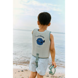 LIEWOOD Stripe Peppermint / Crisp White Duke Stripe Badeshorts