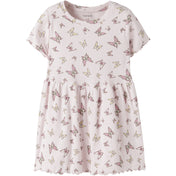 Name It Cradle Pink Butterflies Nmfvemma Ss Aop Kjole