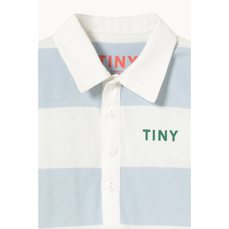 TinyCottons Washed Blue Stripes Strik Polo One-Piece