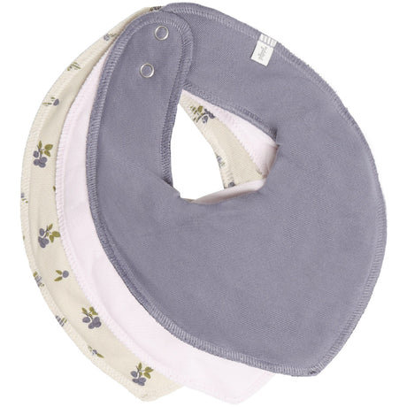 Pippi Blue Granite Bandana Savlesmæk Girl -Aop (3-Pack)