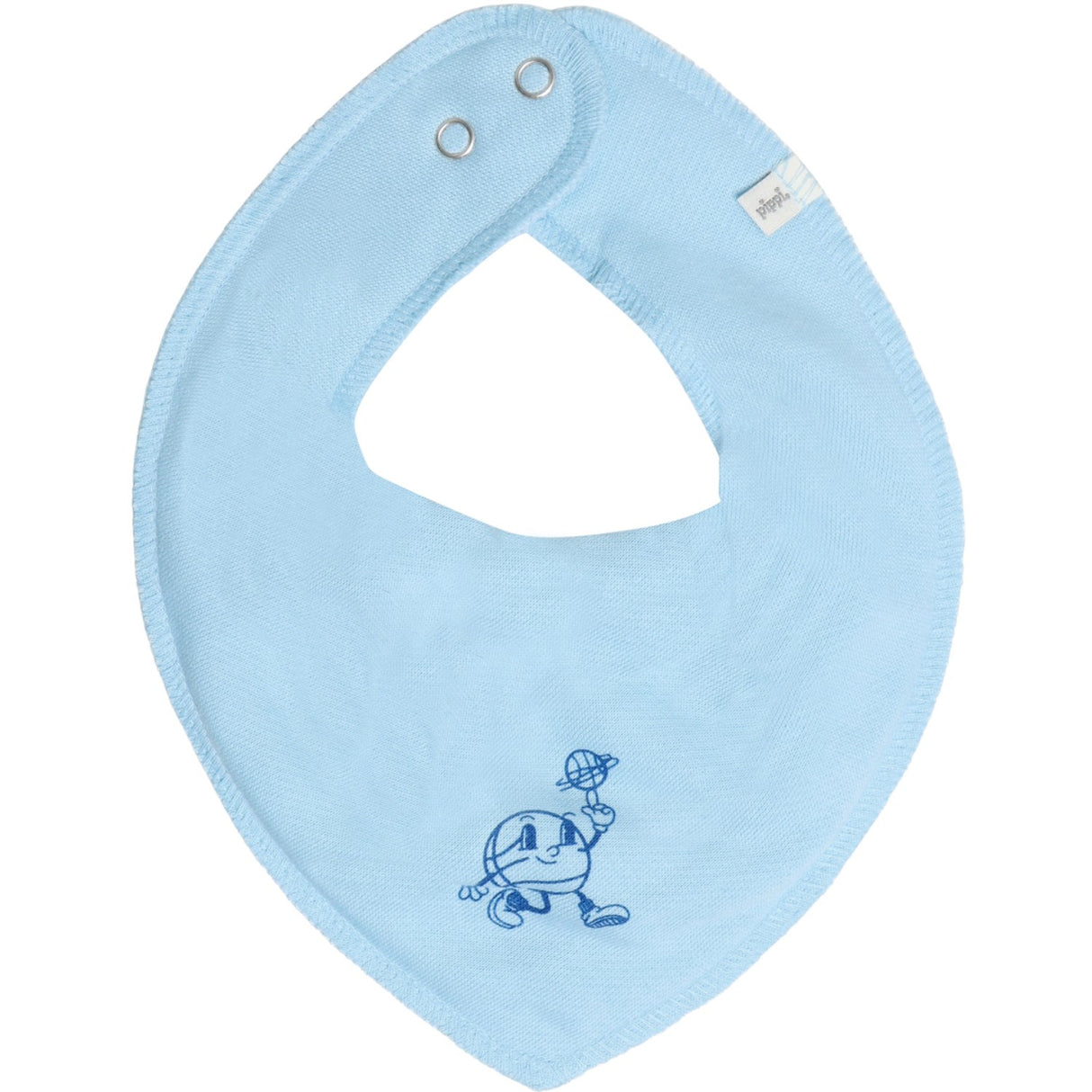Pippi Light Dusty Blue Bandana Savlesmæk Boy -Aop (3-Pack)