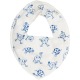 Pippi Light Dusty Blue Bandana Savlesmæk Boy -Aop (3-Pack)