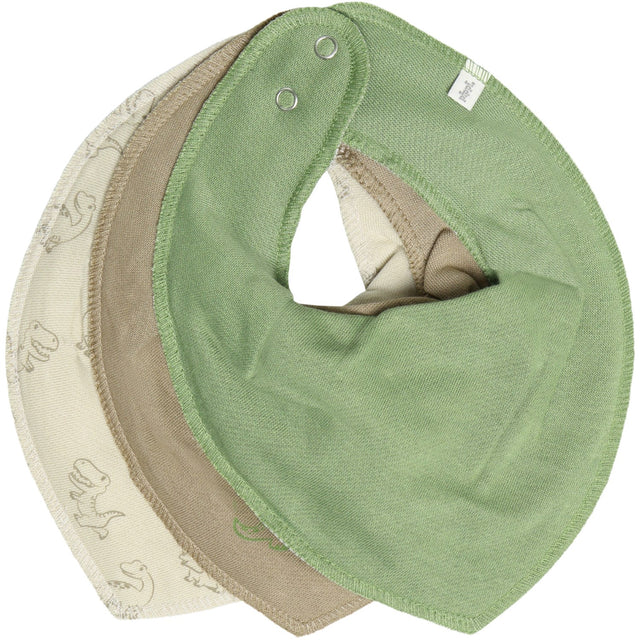 Pippi Silver Mink Bandana Savlesmæk Boy -Aop (3-Pack)