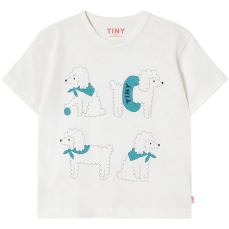 TinyCottons Off-white Poodle Graphic T-Shirt
