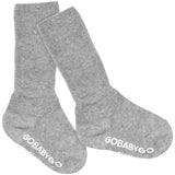 Gobabygo Grey Melange Non Slip Strømper