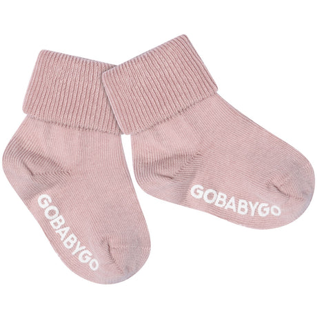 Gobabygo Alt Rosa Non Slip Strømper Organic Bomuld