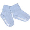 Gobabygo Sky Blue Non Slip Strømper Organic Bomuld