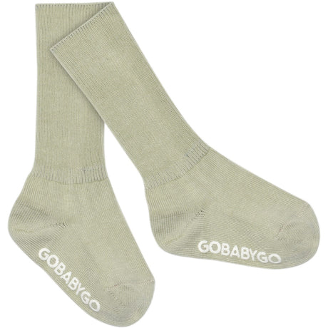 Gobabygo Desert Sage Non-Slip Strømper - Cotton