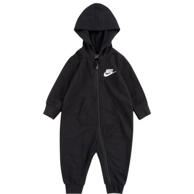 NIKE Black Baby French Terry Futura Coverall