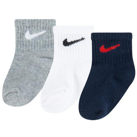 NIKE Dark Grey Heather Swoosh Inft Todd Ankle 3Pk