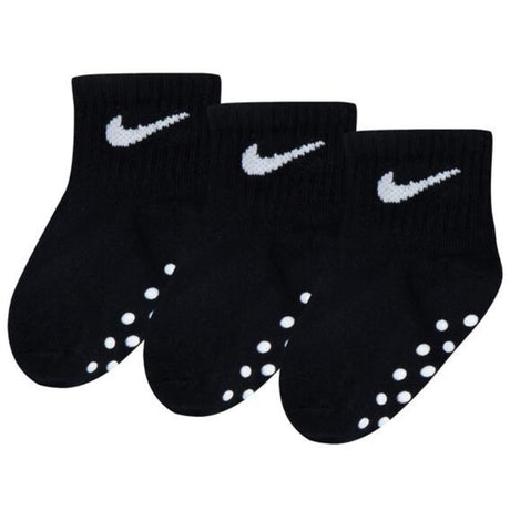 NIKE Multi/Black Core Swoosh Gripper 3-Pak Strømper