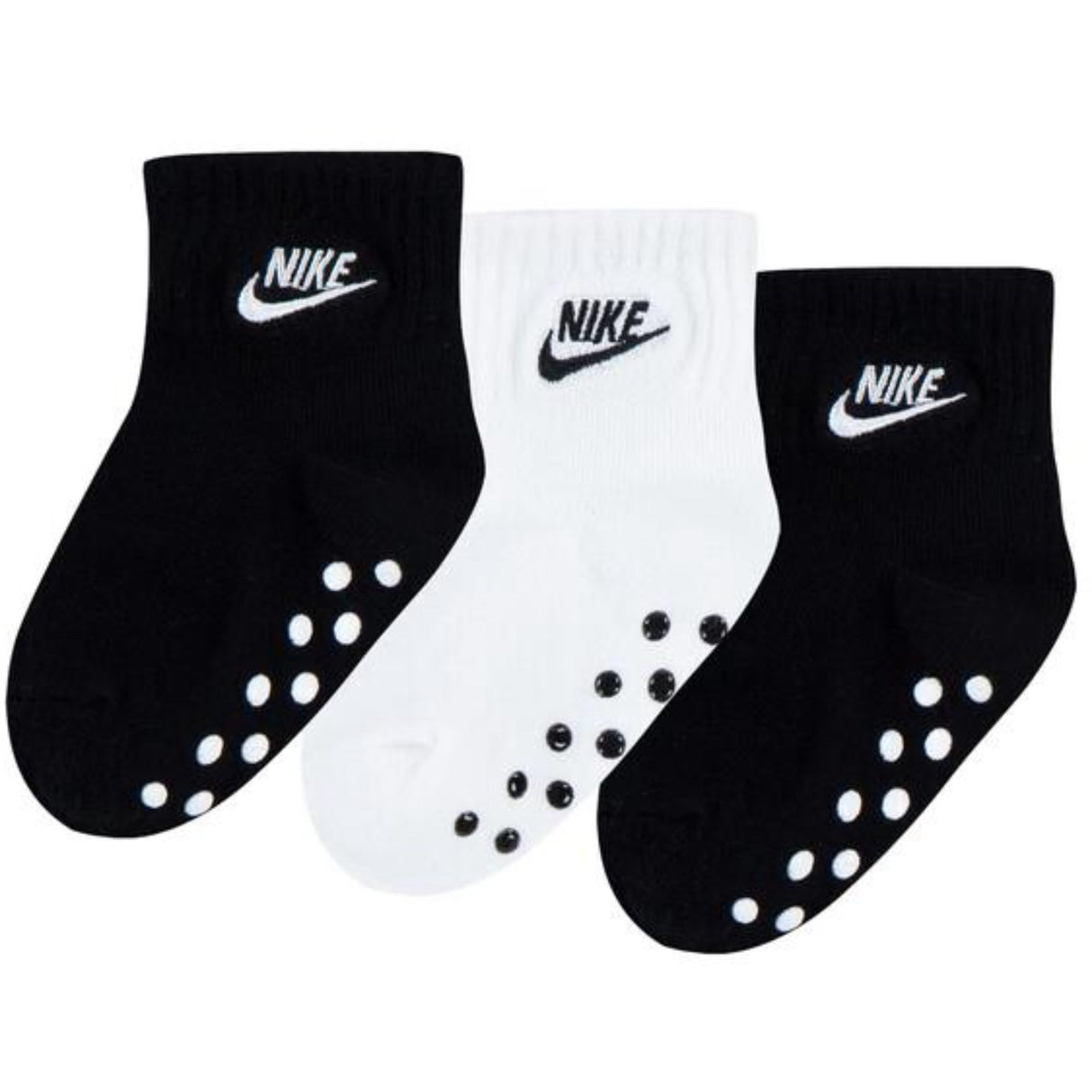 NIKE Black Core Futura Gripper Strømper 3-Pak