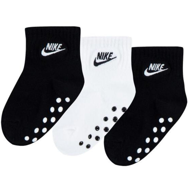 NIKE Black Core Futura Gripper Strømper 3-Pak