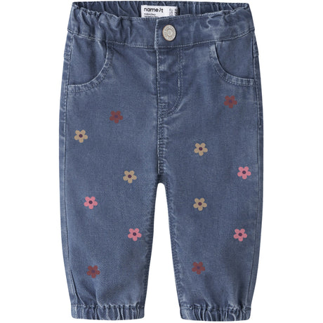 Name It Soft Denim Embroidered Nbfrose Mom R Emb Jeans 5321-Yb H